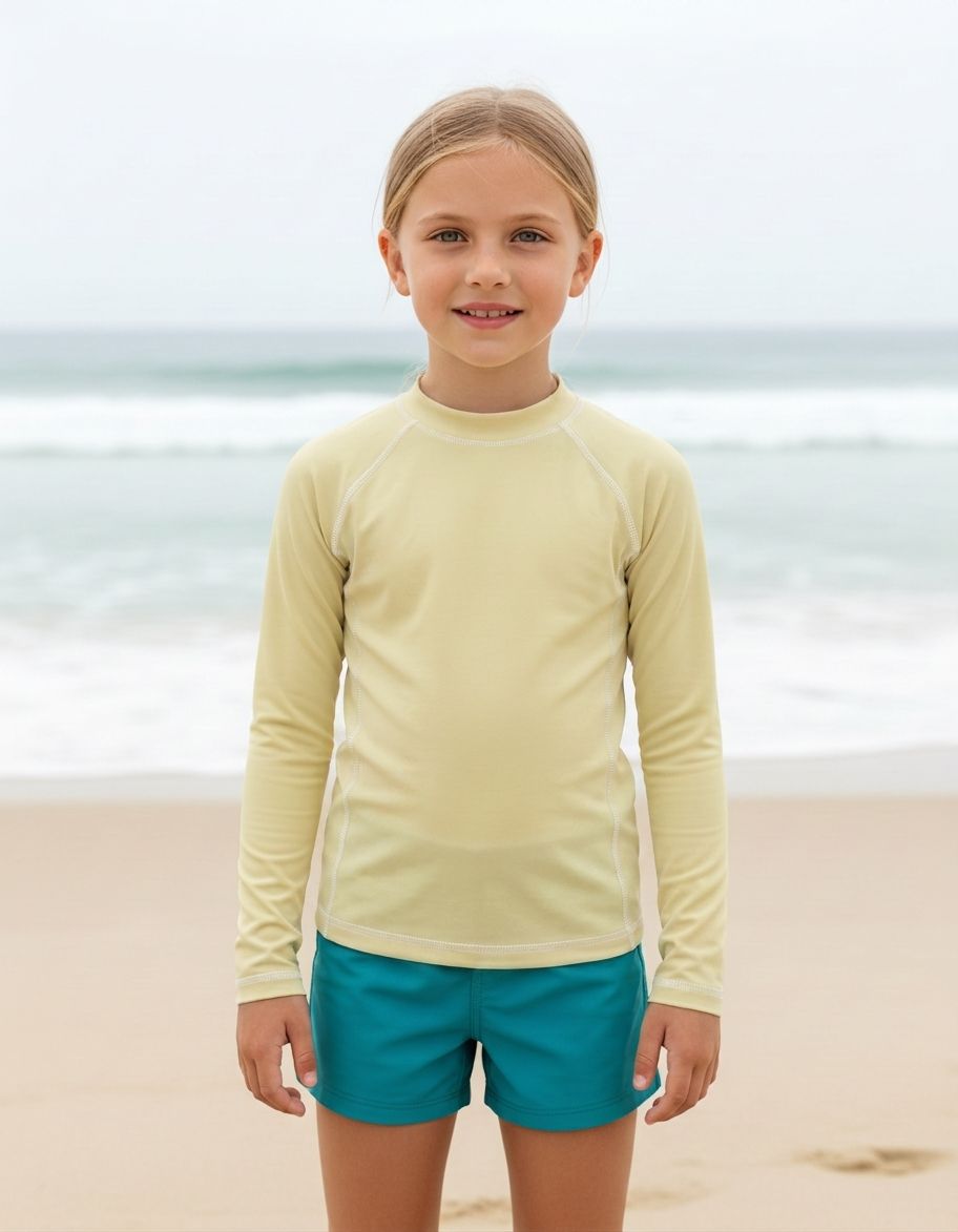 Kids Flax Rash Guard Kids Rash Guard — Lolekai