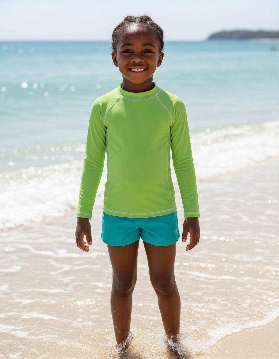 Kids Greenery Rash Guard Kids Rash Guard — Lolekai
