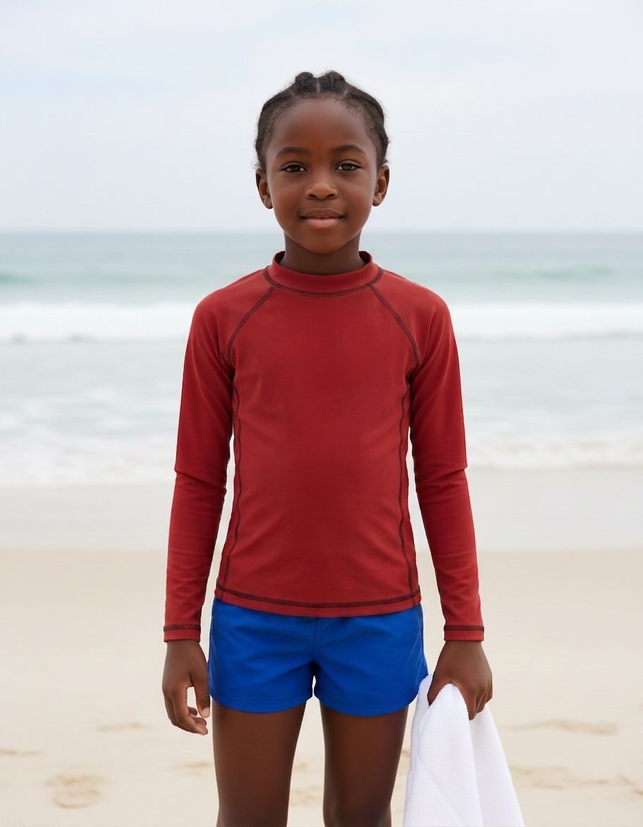 Kids Carnelian Rash Guard Kids Rash Guard — Lolekai