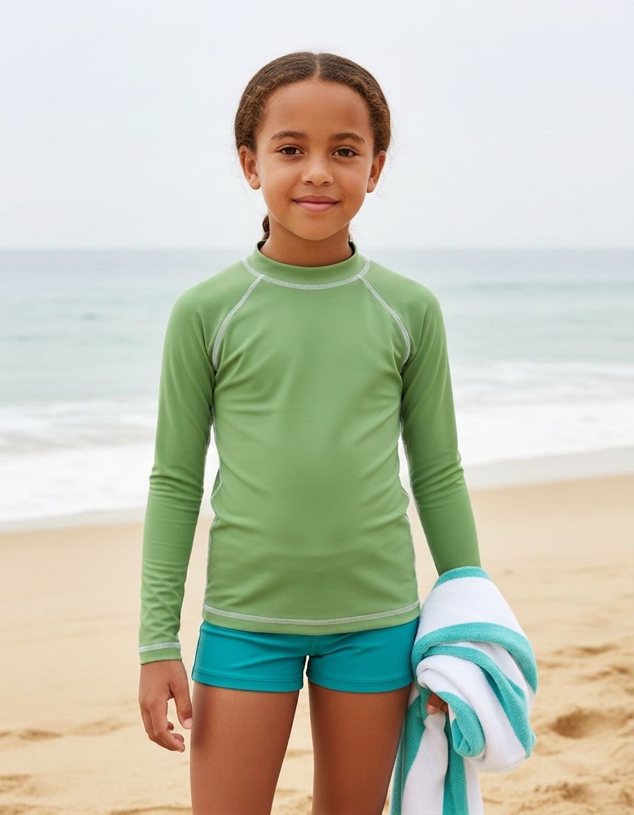 Kids Asparagus Rash Guard Kids Rash Guard — Lolekai