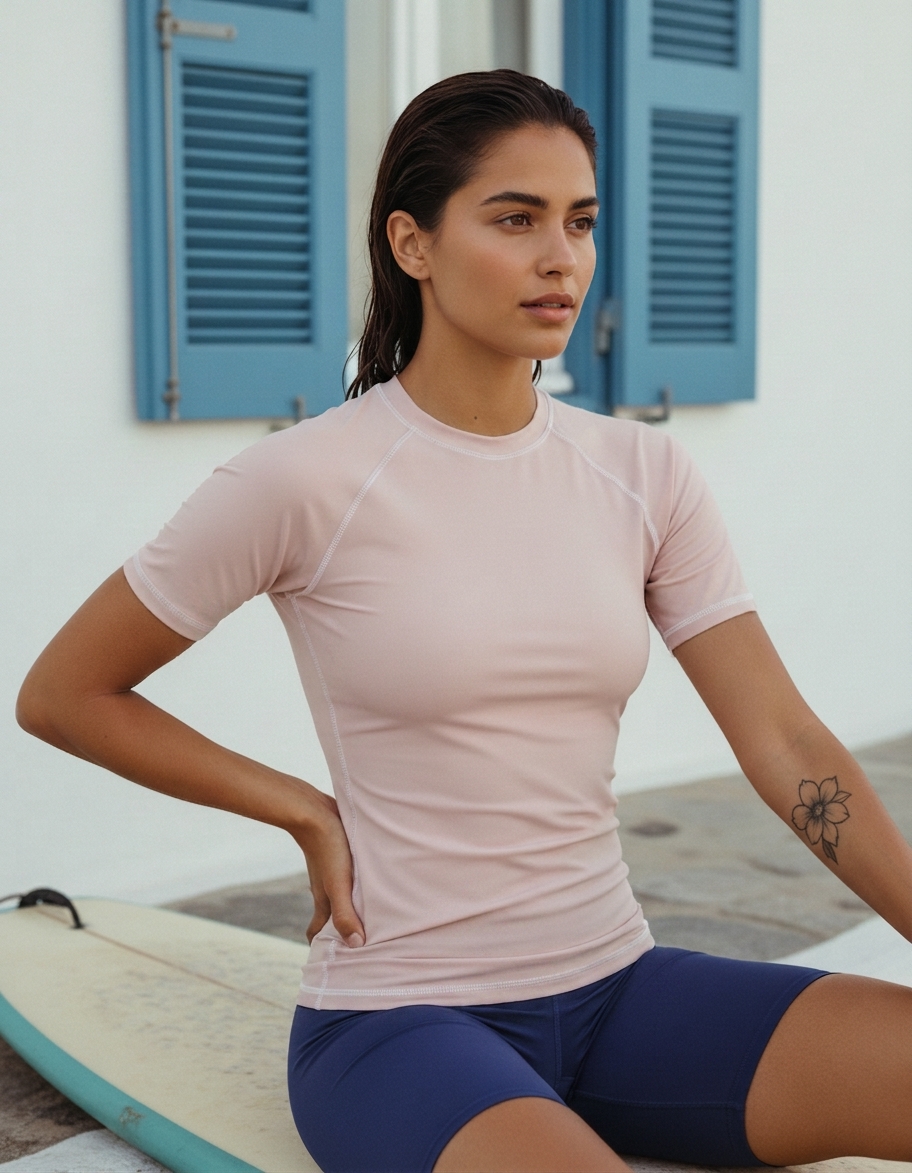Short Sleeve in Ballet Pink