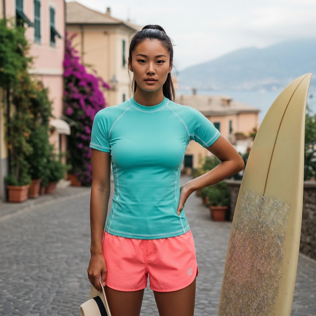 Short Sleeve in Aquamarine