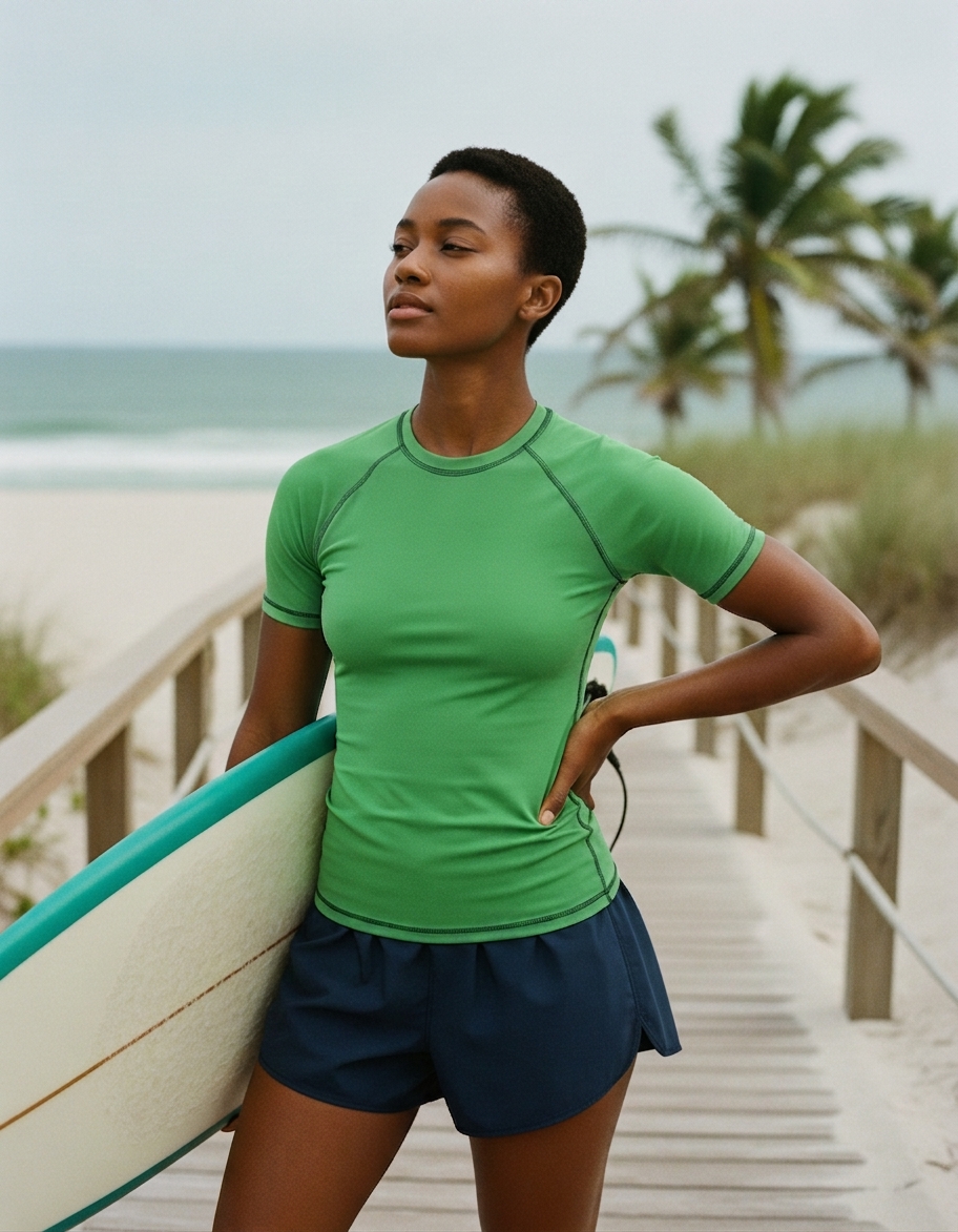 Short Sleeve in Parrot Green