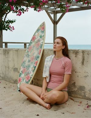 Tea Rose Rash Guard Men's Rashguard — Lolekai