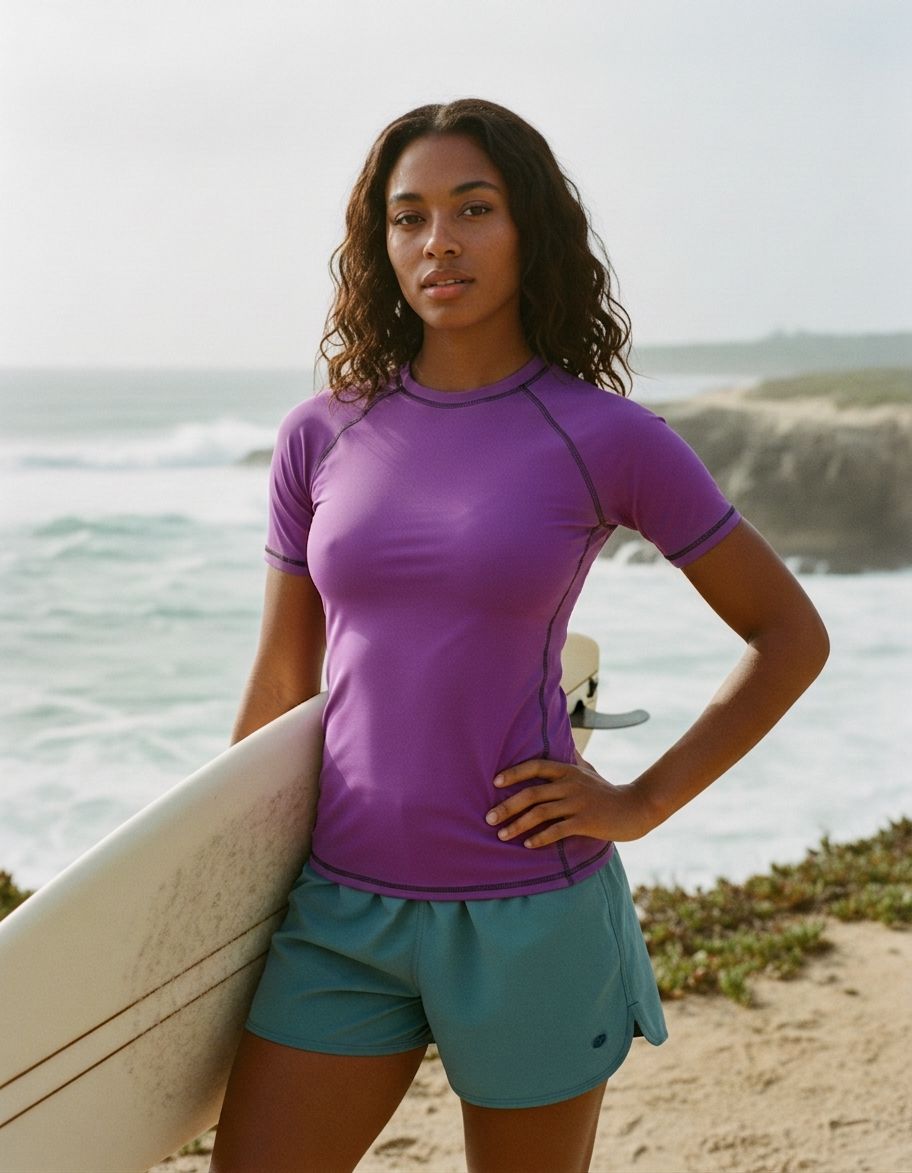 Purple Rash Guard Men's Rashguard — Lolekai