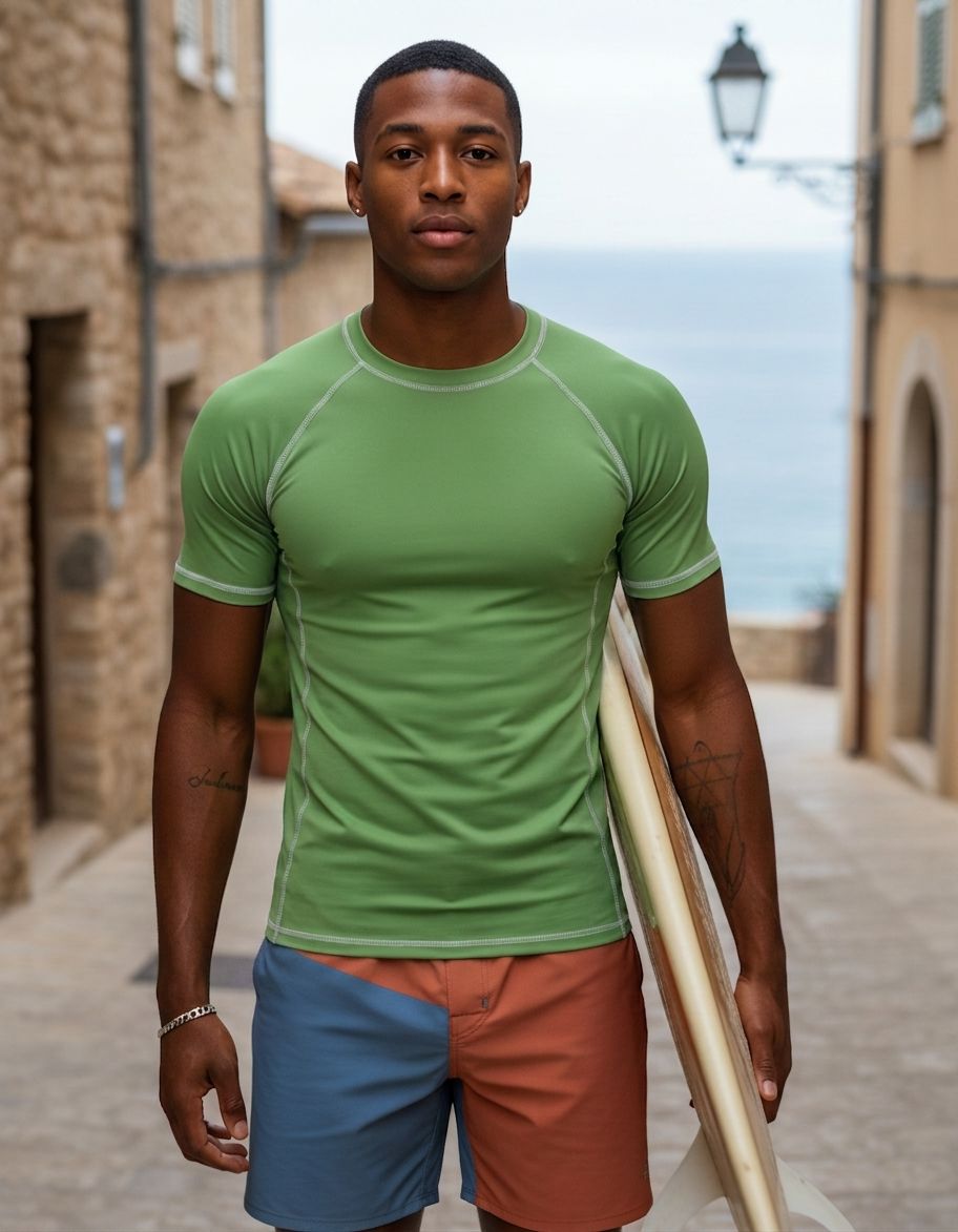 Greenery Rash Guard Men's Rashguard — Lolekai