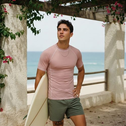 Morganite Rash Guard Men's Rashguard — Lolekai