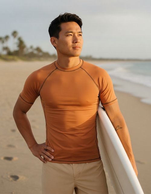 Pumpkin Rash Guard Men's Rashguard — Lolekai