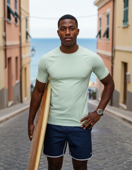 Mint Cream Rash Guard