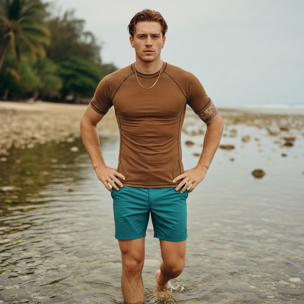 Rash guard in Suede
