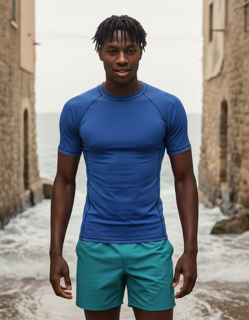 Cobalt Rash Guard Men's Rashguard — Lolekai