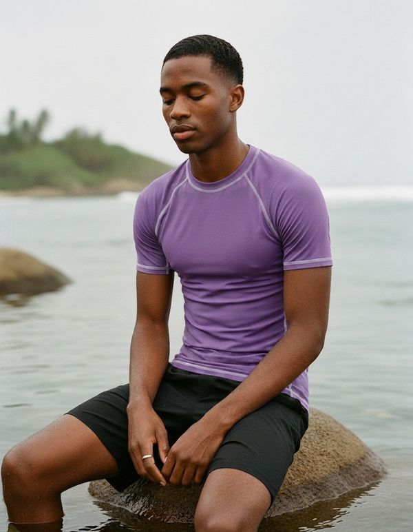 Men's Amethyst Rash Guard