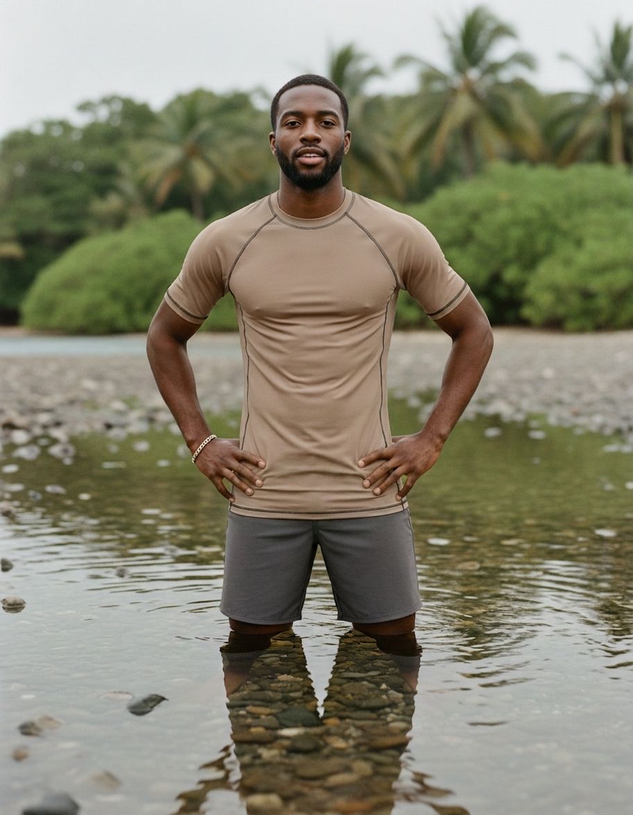 Cappuccino Rash Guard Men's Rashguard — Lolekai