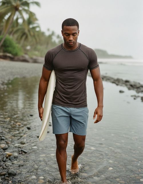 Espresso Rash Guard Men's Rashguard — Lolekai