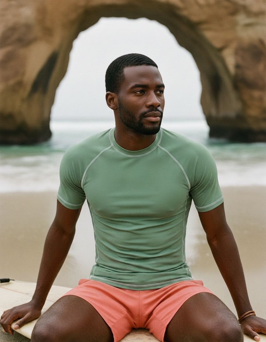 Sage Green Rash Guard Men's Rashguard — Lolekai