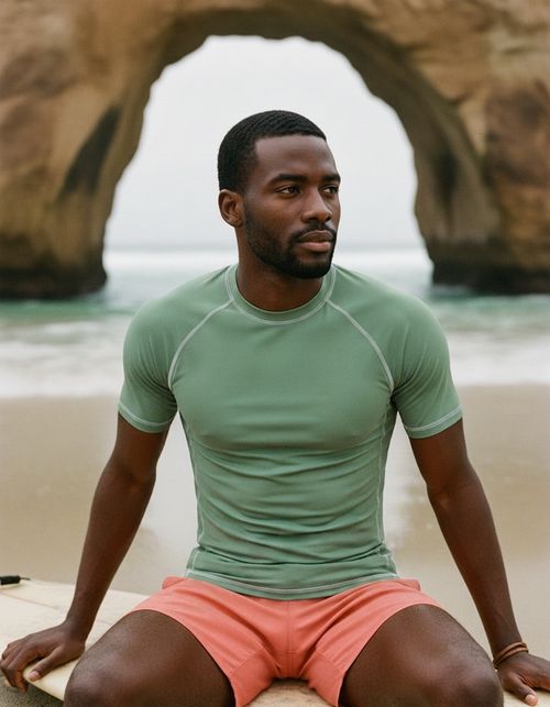 Sage Green Rash Guard Men's Rashguard — Lolekai