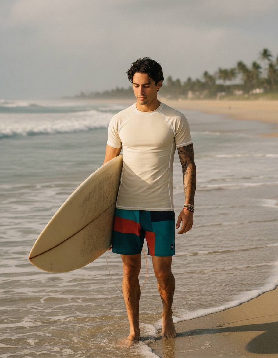 Rash guard in Champagne