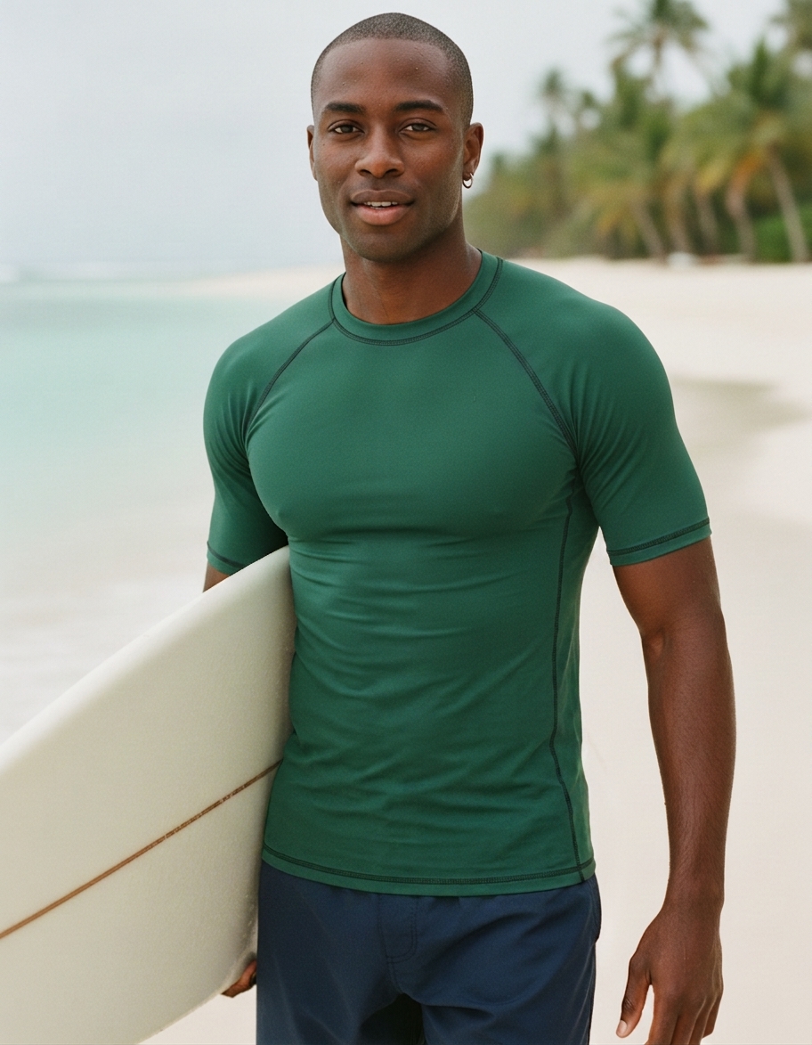 Rash guard in Spruce