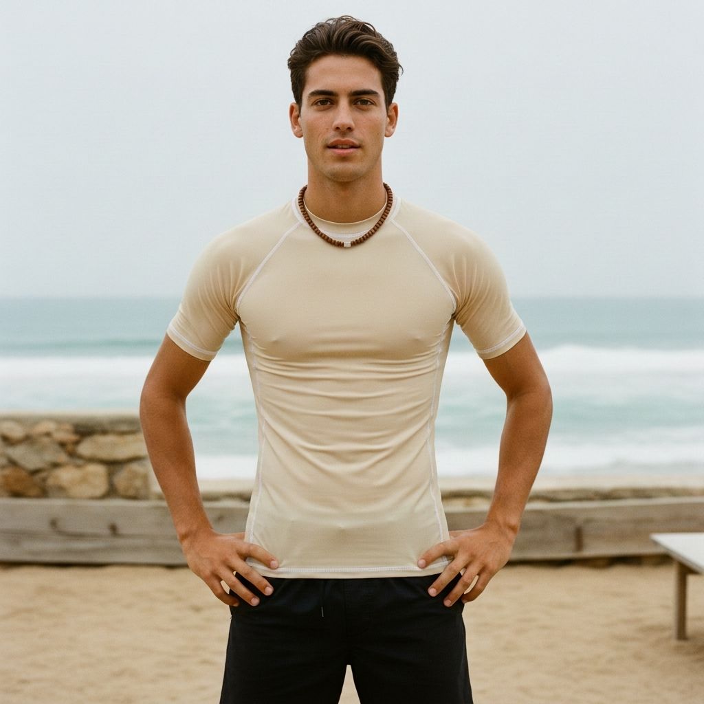 Wheat Rash Guard Men's Rashguard — Lolekai