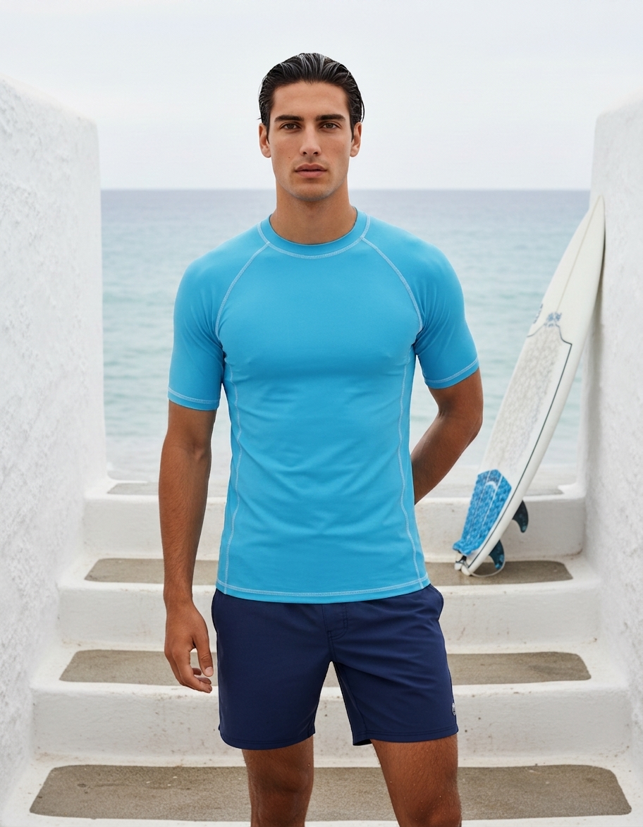 Rash guard in Capri