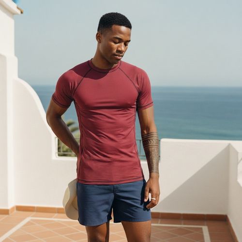 Carmine Rash Guard Men's Rashguard — Lolekai
