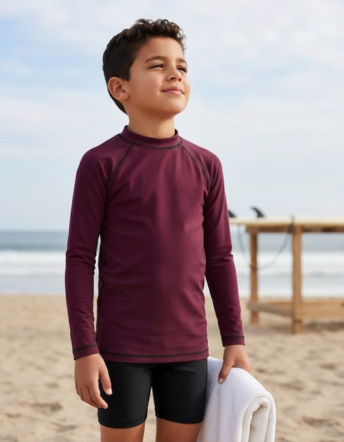 Amaranth Rash Guard Kids Rash Guard — Lolekai