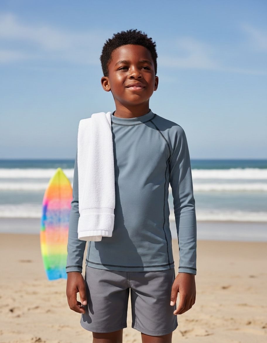 Kids Slate Rash Guard Kids Rash Guard — Lolekai