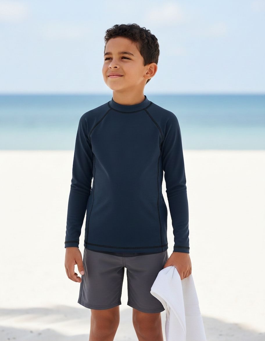 Hale Navy Rash Guard Kids Rash Guard — Lolekai