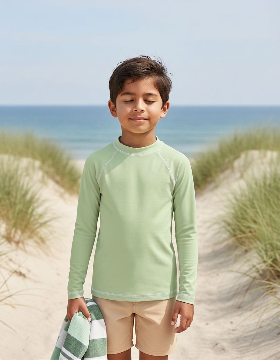 Cucumber Rash Guard Kids Rash Guard — Lolekai