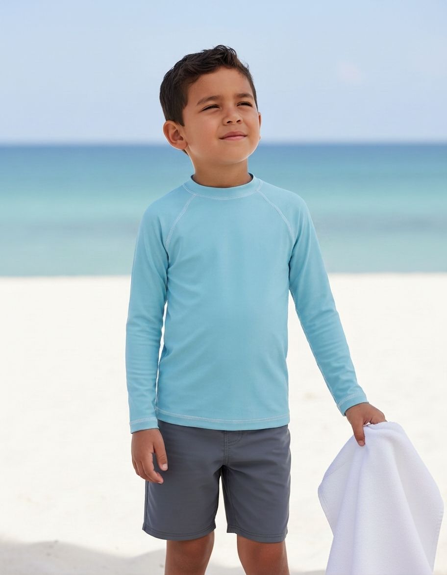 Robin Egg Rash Guard Kids Rash Guard — Lolekai