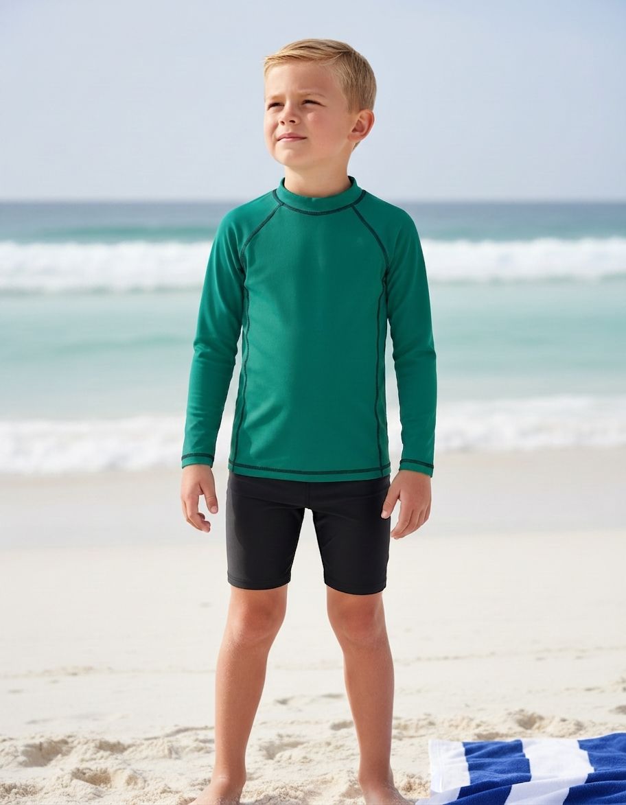 Kids Pine Rash Guard Kids Rash Guard — Lolekai