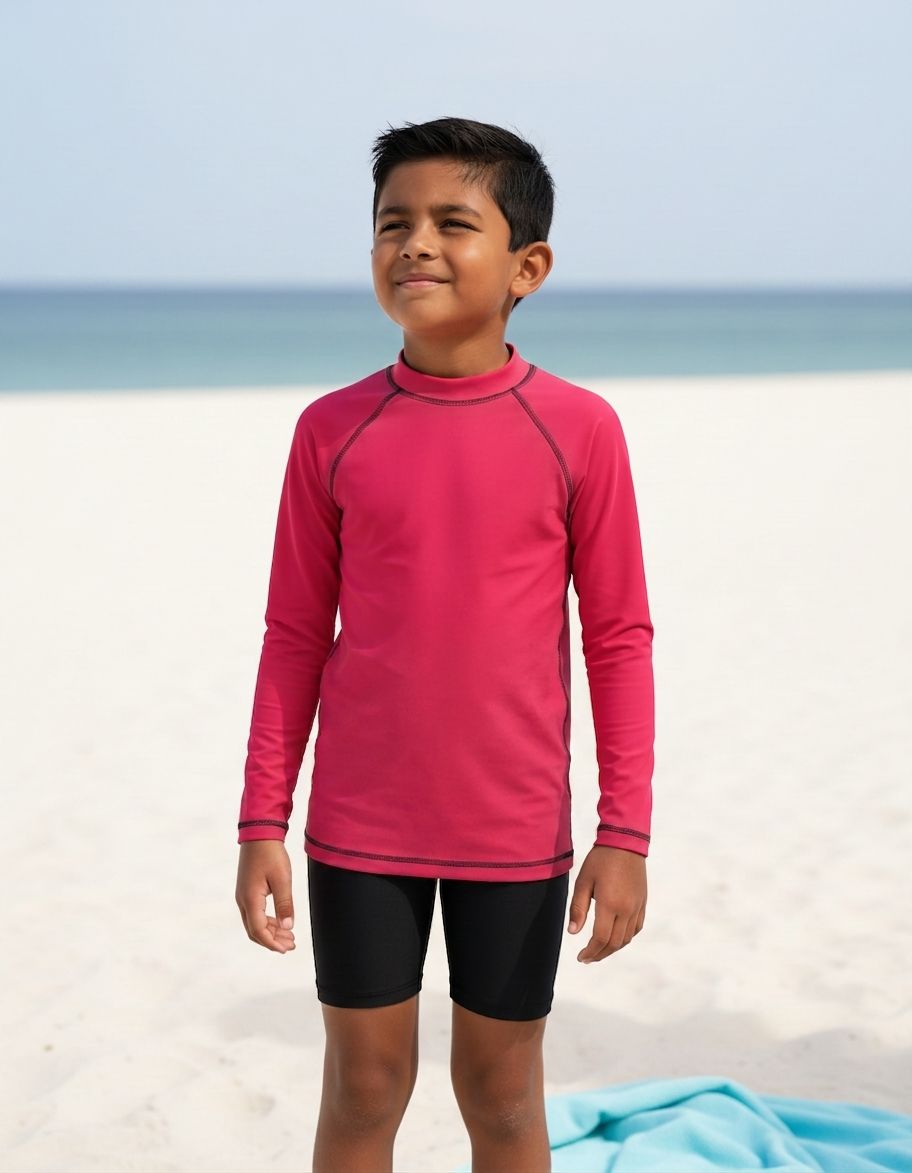 Kids Cherry Rash Guard Kids Rash Guard — Lolekai