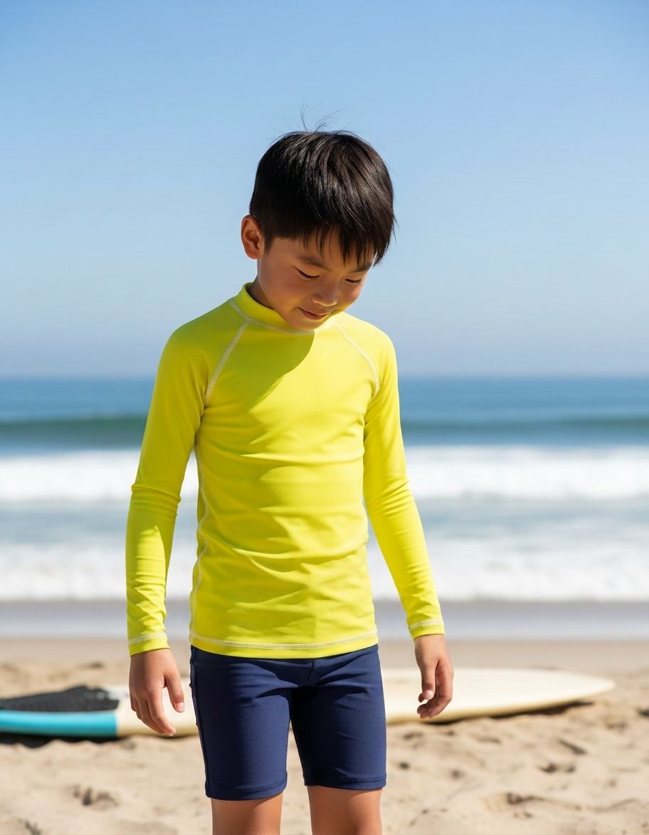 Kids Laser Lemon Rash Guard Kids Rash Guard — Lolekai
