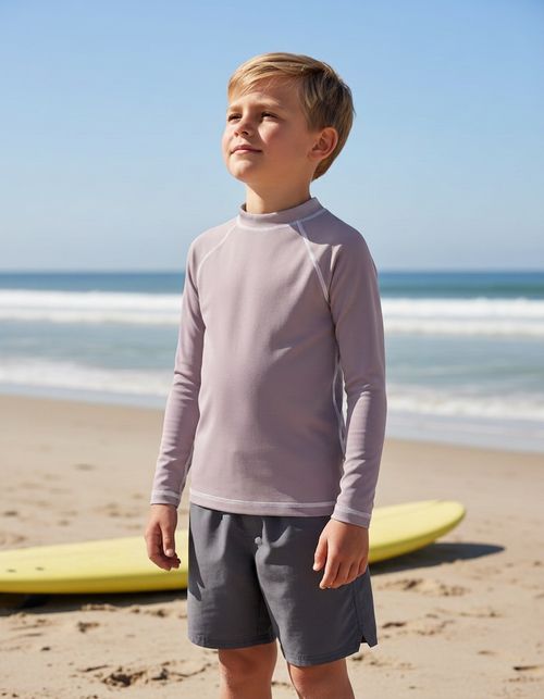 Burnished Lilac Rash Guard Kids Rash Guard — Lolekai