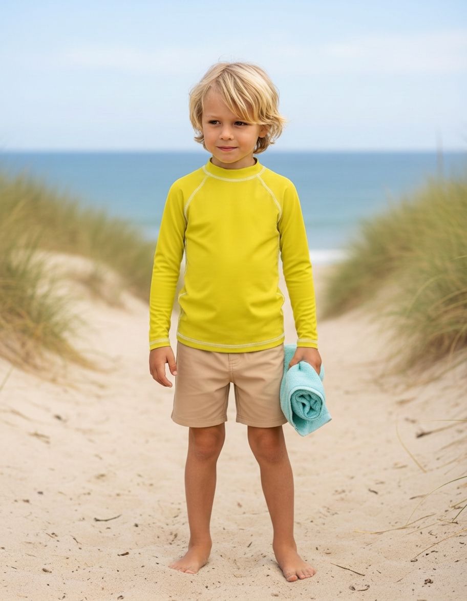 Citrine Rash Guard Kids Rash Guard — Lolekai