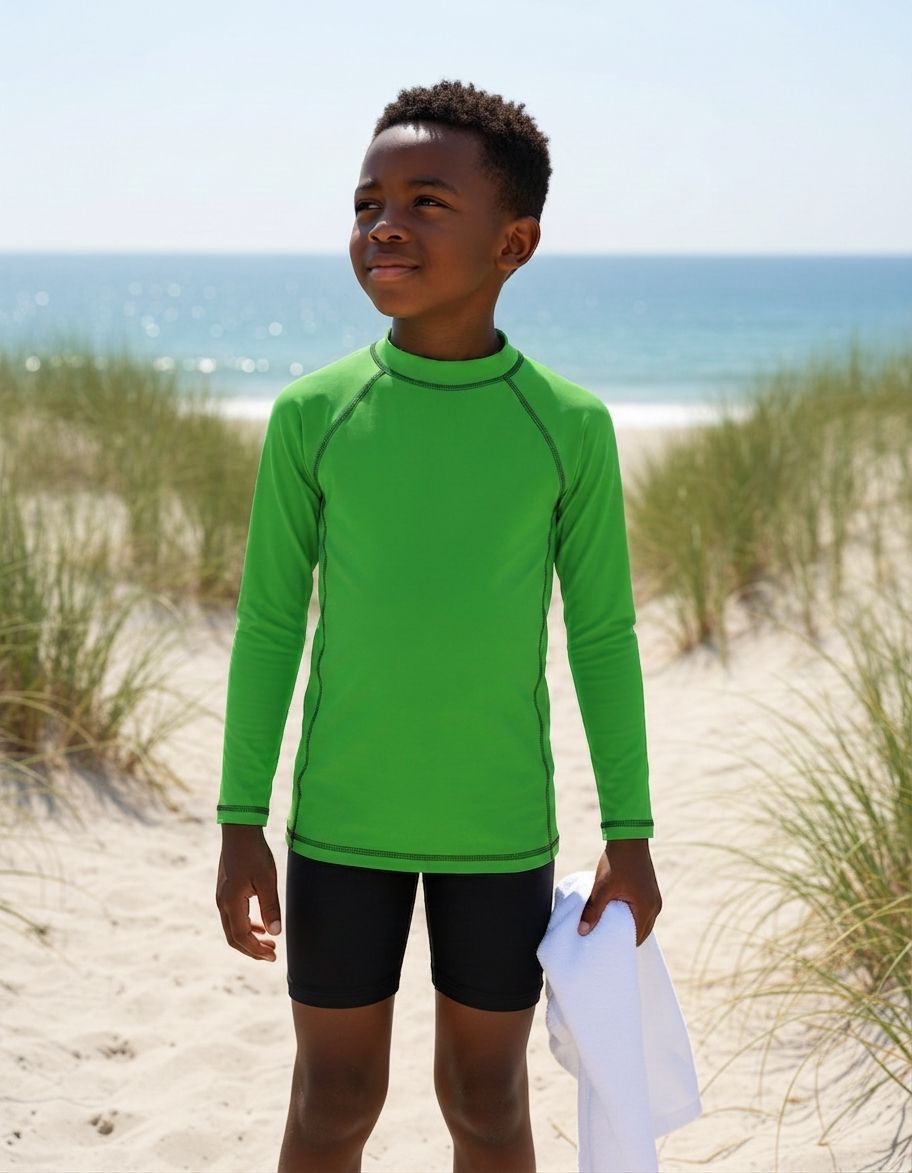 Parrot Green Rash Guard Kids Rash Guard — Lolekai