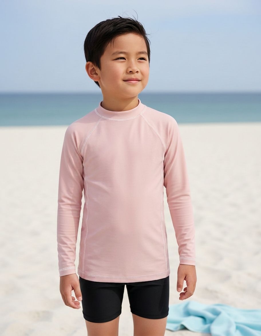 Kids Morganite Rash Guard Kids Rash Guard — Lolekai