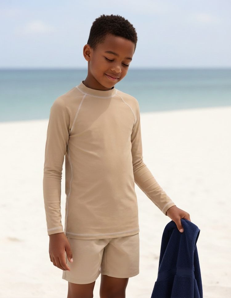 Boys Fawn Rash Guard
