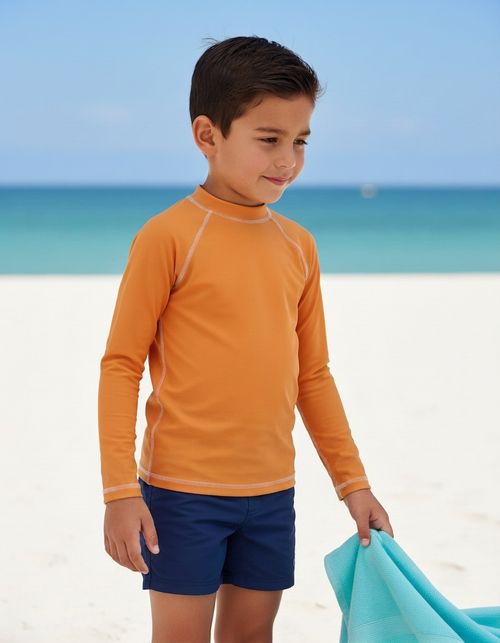 Muskmelon Rash Guard Kids Rash Guard — Lolekai