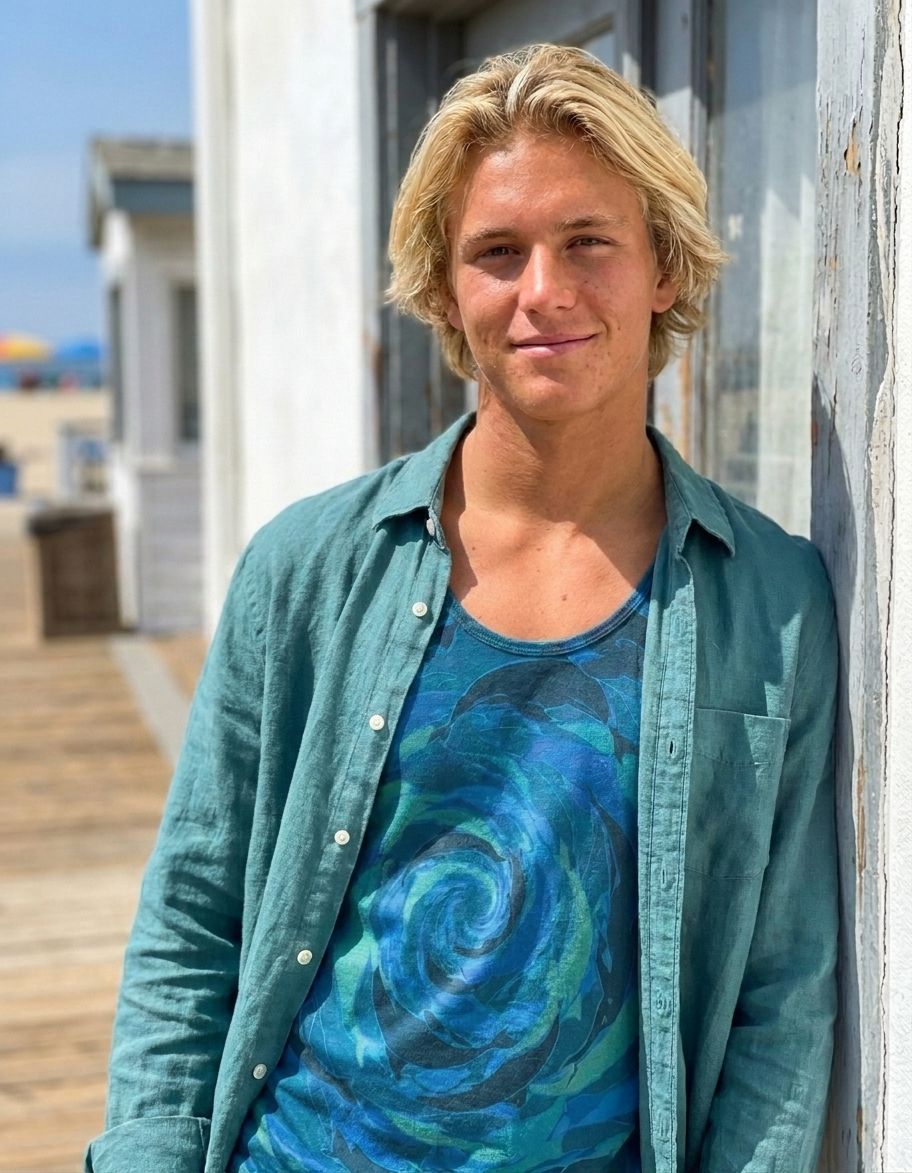 Aqua Tank Top Men's Tank Top — Lolekai
