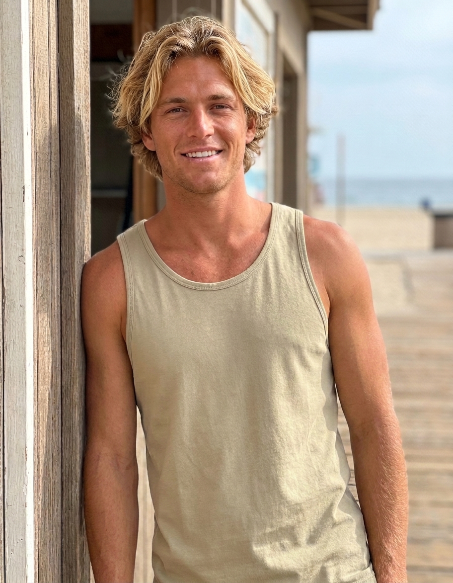 Tank top in Pebble