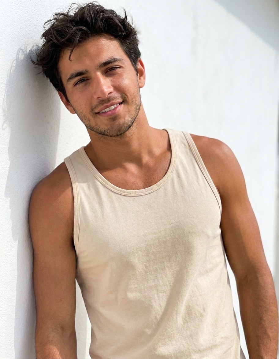Tank top in Champagne