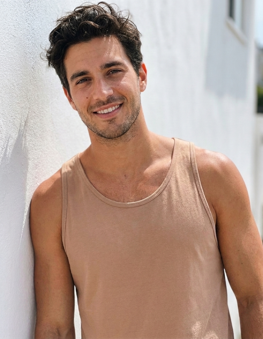 Tank top in Latte
