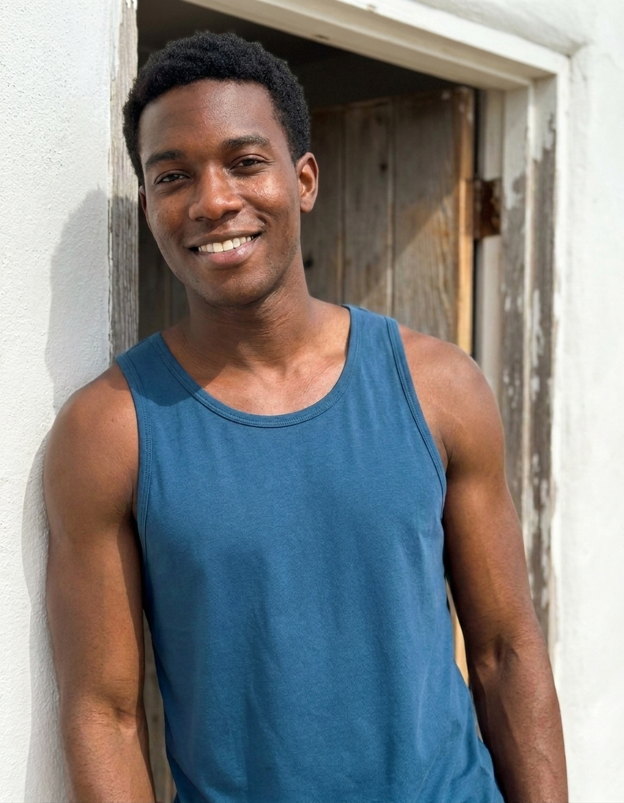 Tank top in Atlantic Blue