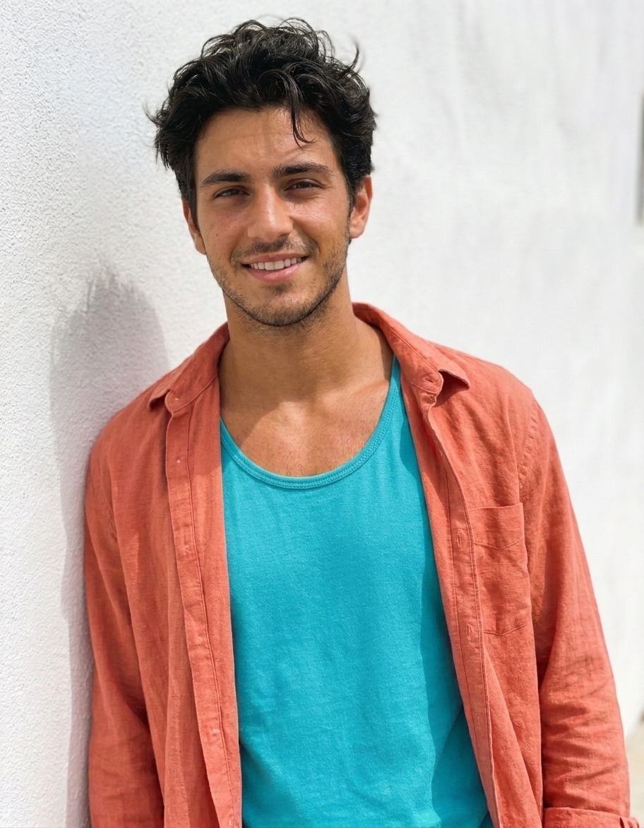 Tank top in Caribbean Blue