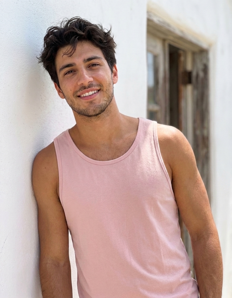 Tank top in Ballet Pink