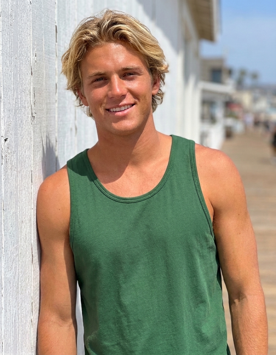 Tank top in Forest Green