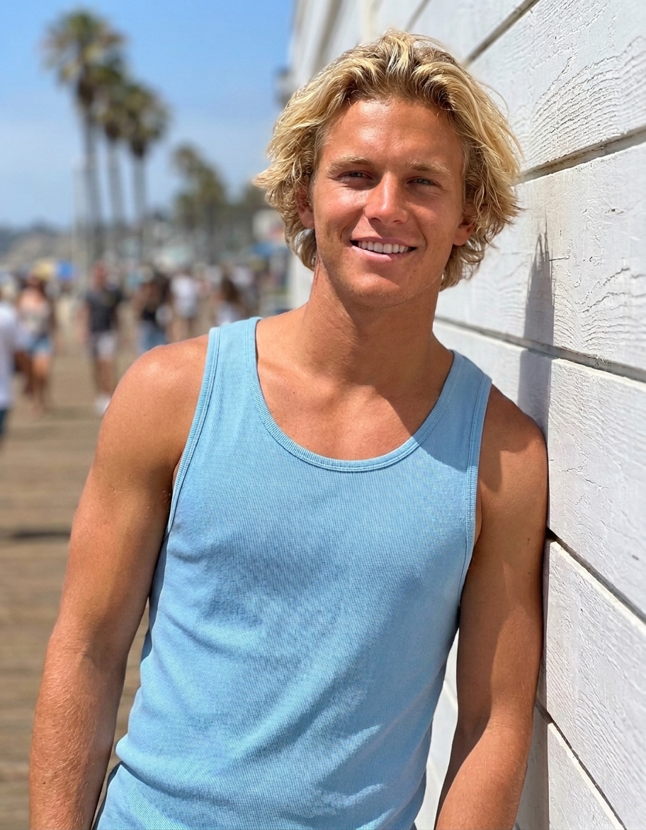 Tank top in Sky Blue