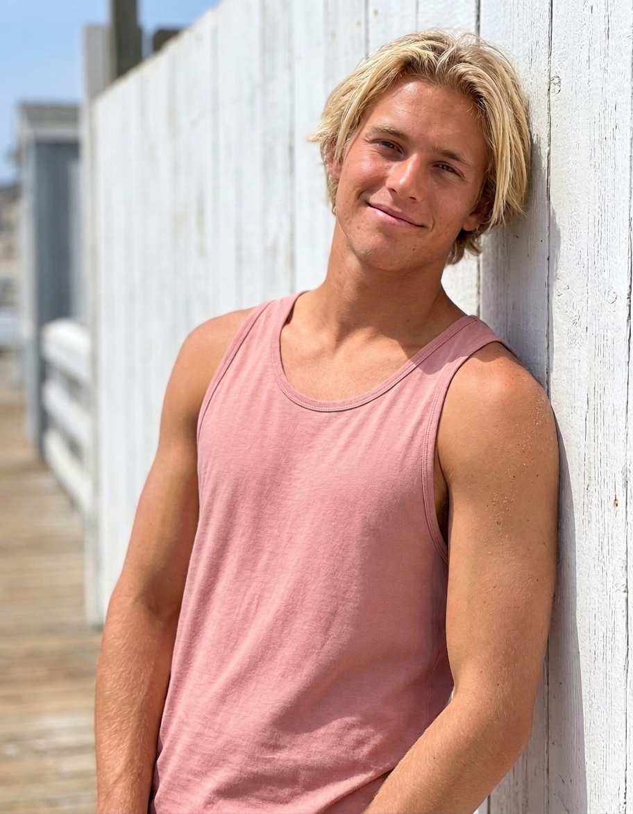 Tank top in Tea Rose