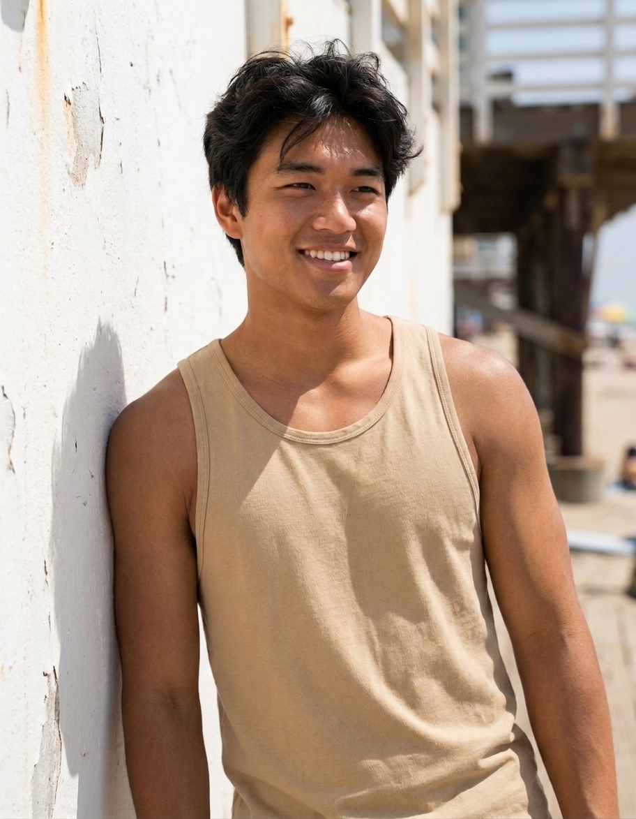 Tank top in Chanel Beige